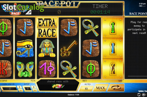 Οθόνη2. Sphinx Race Deluxe Κουλοχέρης