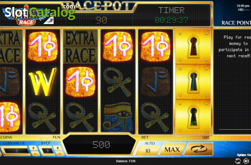 Οθόνη4. Sphinx Race Deluxe Κουλοχέρης