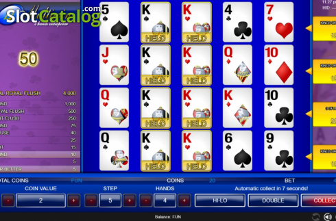Οθόνη4. Joker Poker 4 Hands (Espresso Games) Κουλοχέρης