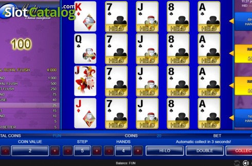 Οθόνη5. Joker Poker 4 Hands (Espresso Games) Κουλοχέρης