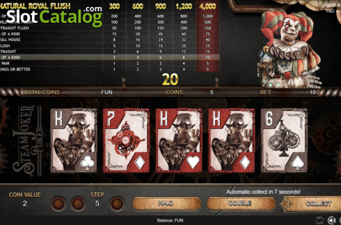 Οθόνη3. Steam Joker Poker Κουλοχέρης