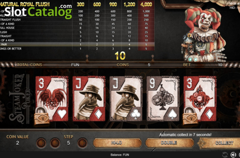 Οθόνη4. Steam Joker Poker Κουλοχέρης
