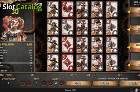 Οθόνη5. 4H Steam Joker Poker Κουλοχέρης
