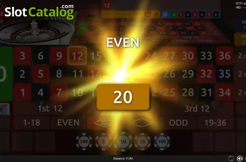 Οθόνη4. Roulette Euro Pro Κουλοχέρης