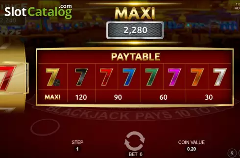 Οθόνη4. Black and Seven in Vegas Κουλοχέρης 