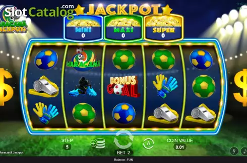 Οθόνη2. Maracana Jackpot Κουλοχέρης