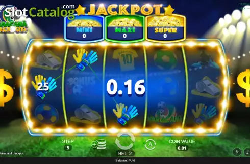 Οθόνη3. Maracana Jackpot Κουλοχέρης