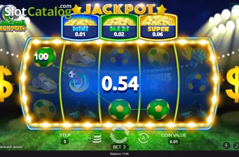 Οθόνη4. Maracana Jackpot Κουλοχέρης