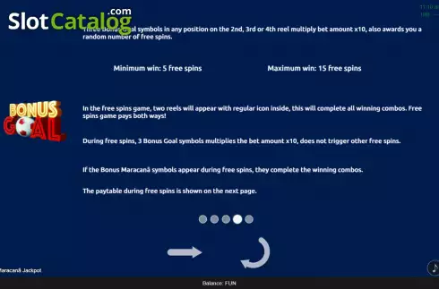 Οθόνη8. Maracana Jackpot Κουλοχέρης