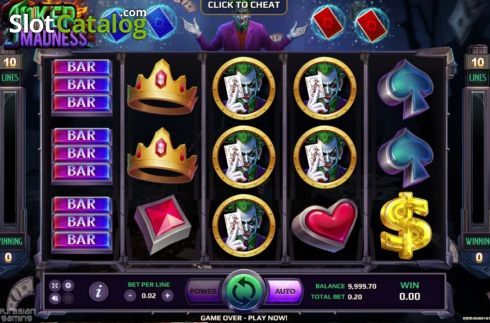 Οθόνη4. Joker Madness (Eurasian Gaming) Κουλοχέρης