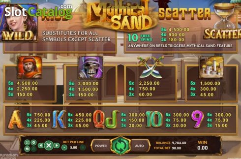 Οθόνη7. Mythical Sand Κουλοχέρης