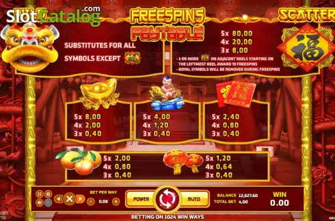 Οθόνη9. Fortune Festival (Eurasian Gaming) Κουλοχέρης 
