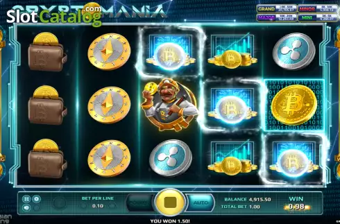 Οθόνη3. Cryptomania Jackpot Κουλοχέρης