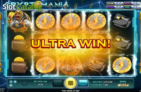 Οθόνη4. Cryptomania Jackpot Κουλοχέρης