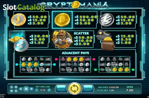 Οθόνη8. Cryptomania Jackpot Κουλοχέρης