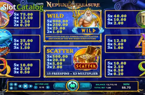 Οθόνη9. Neptune Treasure Κουλοχέρης