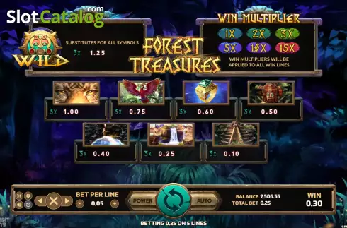 Οθόνη5. Forest Treasure (Eurasian Gaming) Κουλοχέρης