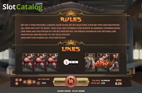 Οθόνη7. Shaolin (Eurasian Gaming) Κουλοχέρης