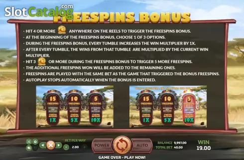 Οθόνη4. Big Game Safari (Eurasian Gaming) Κουλοχέρης 