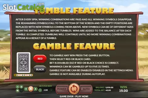 Οθόνη5. Big Game Safari (Eurasian Gaming) Κουλοχέρης 