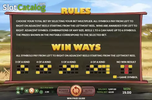 Οθόνη7. Big Game Safari (Eurasian Gaming) Κουλοχέρης 
