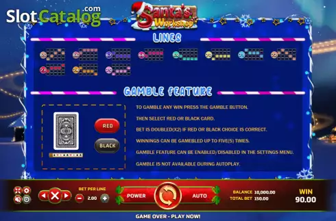 Οθόνη9. Santa's Workshop (Eurasian Gaming) Κουλοχέρης