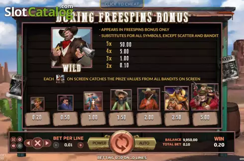 Οθόνη7. Bounty Hunter (Eurasian Gaming) Κουλοχέρης