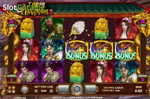 Οθόνη5. Three Kingdoms 2 Κουλοχέρης 