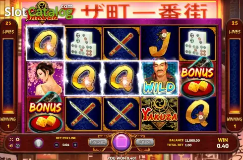 Οθόνη3. Yakuza (Eurasian Gaming) Κουλοχέρης