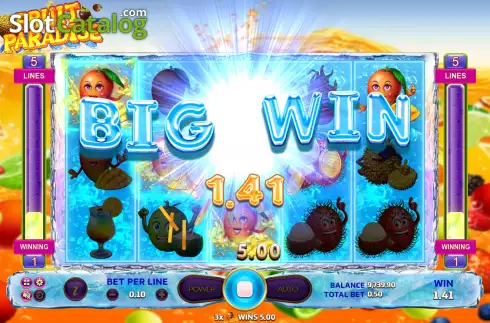 Οθόνη4. Fruit Paradise (Eurasian Gaming) Κουλοχέρης