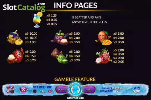 Οθόνη6. Fruit Paradise (Eurasian Gaming) Κουλοχέρης