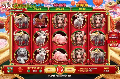 Οθόνη2. Snake of Fortune Lunar Carnival Κουλοχέρης 