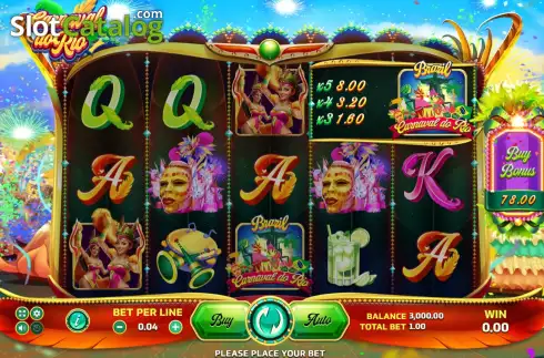 Οθόνη2. Carnaval do Rio (Eurasian Gaming) Κουλοχέρης