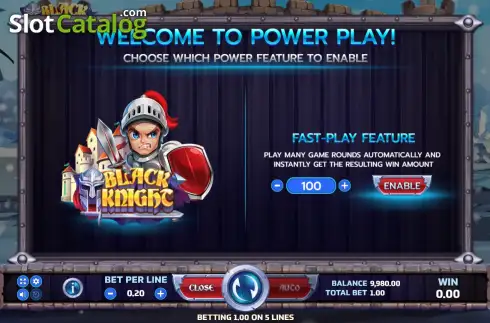 Οθόνη3. Black Knight (Eurasian Gaming) Κουλοχέρης 