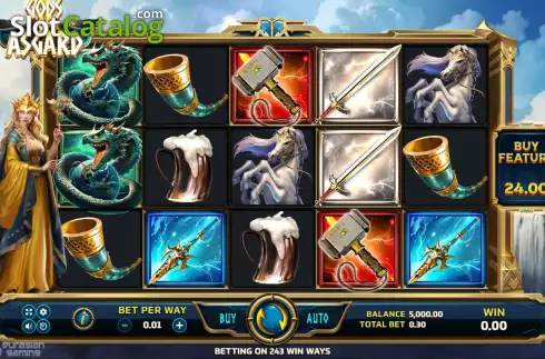 Οθόνη2. Gods of Asgard (Eurasian Gaming) Κουλοχέρης