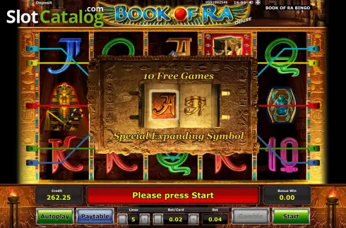 Οθόνη7. Book of Ra Bingo Κουλοχέρης