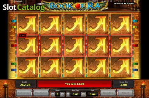 Οθόνη8. Book of Ra Bingo Κουλοχέρης