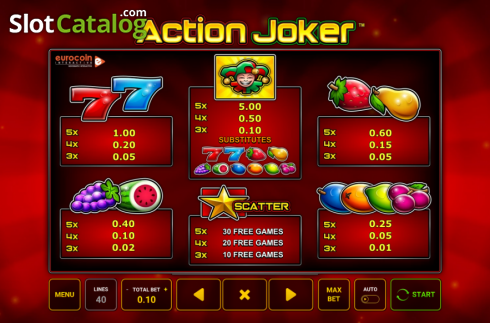 Οθόνη7. Action Joker Κουλοχέρης