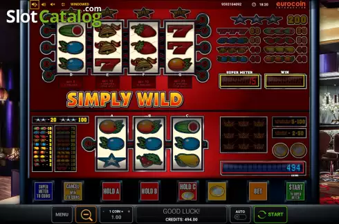 Οθόνη5. Simply Wild (Greentube) Κουλοχέρης