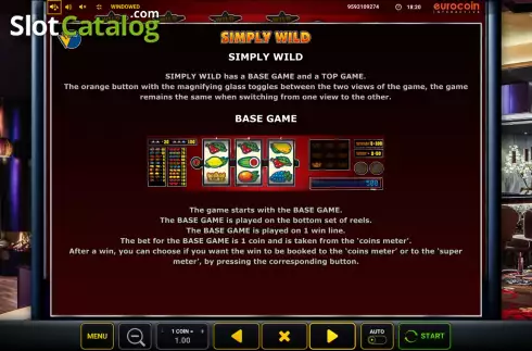Οθόνη7. Simply Wild (Greentube) Κουλοχέρης