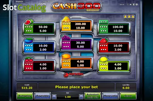 Οθόνη6. Cash 300 Casino Κουλοχέρης