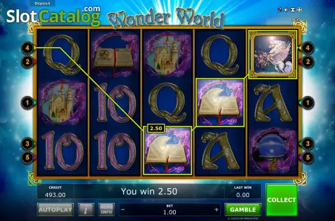 Οθόνη3. Wonder World (Eurocoin Interactive) Κουλοχέρης
