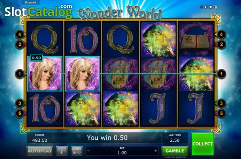 Οθόνη4. Wonder World (Eurocoin Interactive) Κουλοχέρης