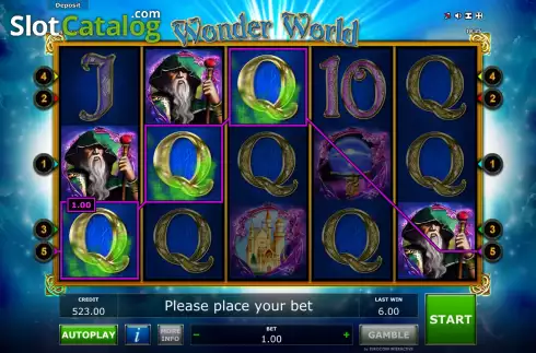 Οθόνη5. Wonder World (Eurocoin Interactive) Κουλοχέρης