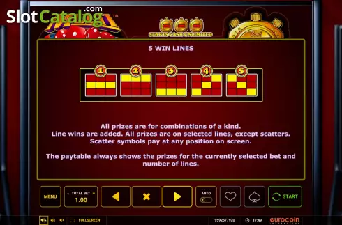 Οθόνη9. Multi Dice Κουλοχέρης 
