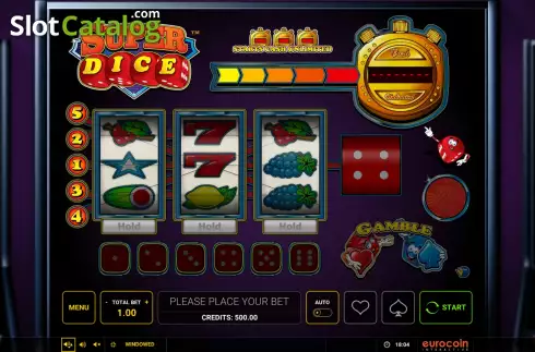 Οθόνη2. Super Dice Κουλοχέρης 