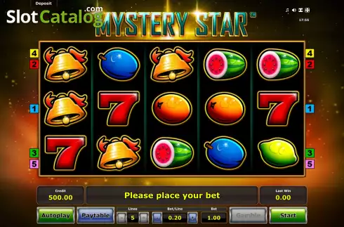 Οθόνη2. Mystery Star (Eurocoin Interactive) Κουλοχέρης