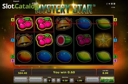 Οθόνη4. Mystery Star (Eurocoin Interactive) Κουλοχέρης