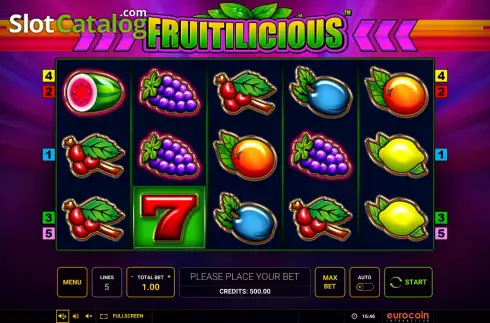 Οθόνη2. Fruitilicious (Greentube) Κουλοχέρης