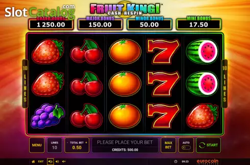 Οθόνη2. Fruit King (Eurocoin Interactive) Κουλοχέρης